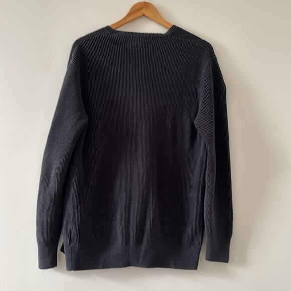 All Saints Trias 100% Cotton Dark Grey Cardigan Size Small - Picture 5 of 6